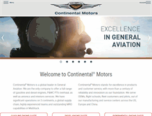 Tablet Screenshot of continentalmotors.aero